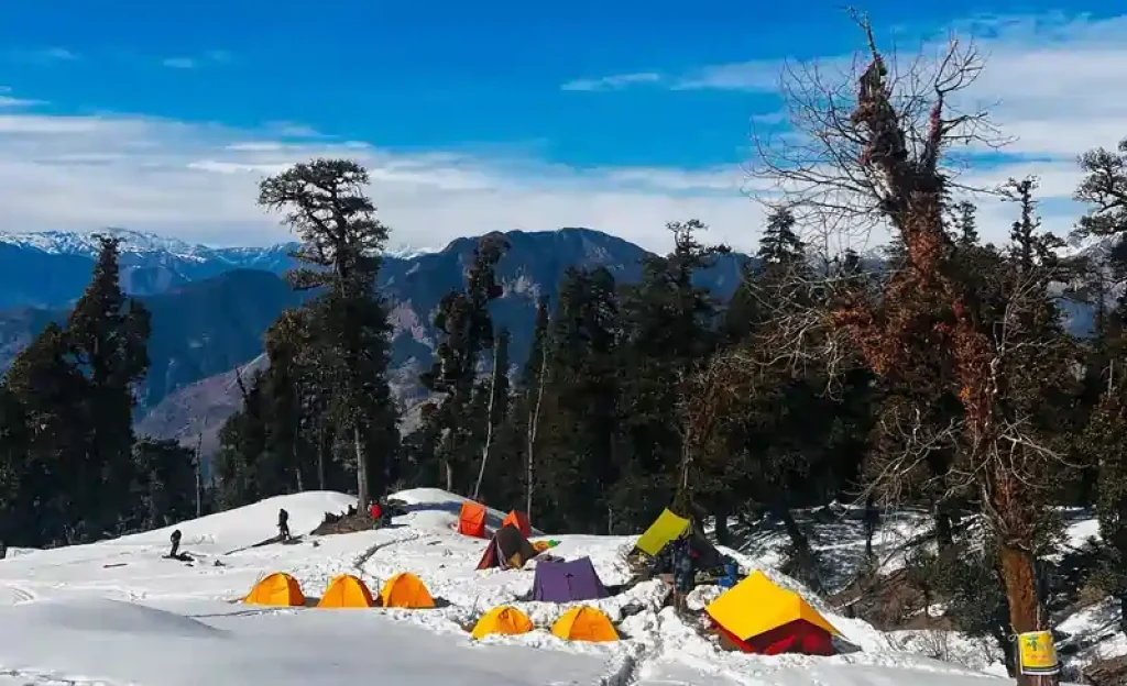 Kedarkhantha base camp, Kedarkantha Trek