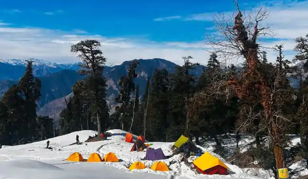 Kedarkhantha base camp, Kedarkantha Trek
