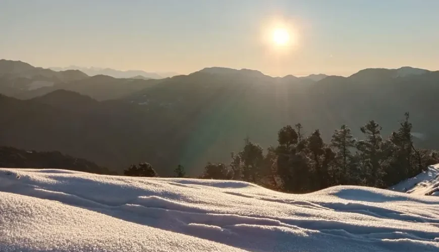 Brahmatal Lake,Brahmatal Trek in February