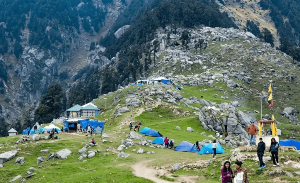 Triund Trek Campsite, hiking trails in himachal
