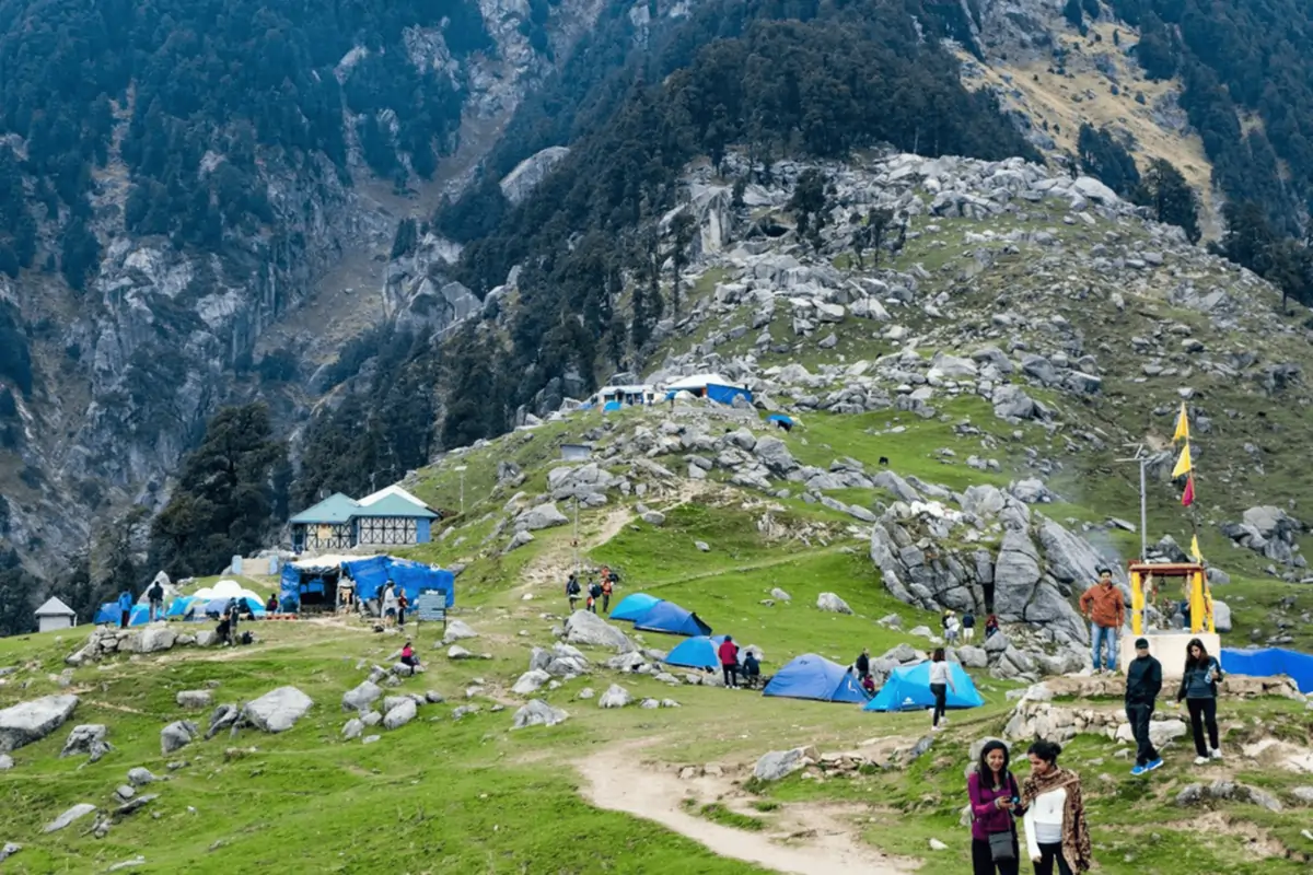 Triund Trek Campsite, hiking trails in himachal
