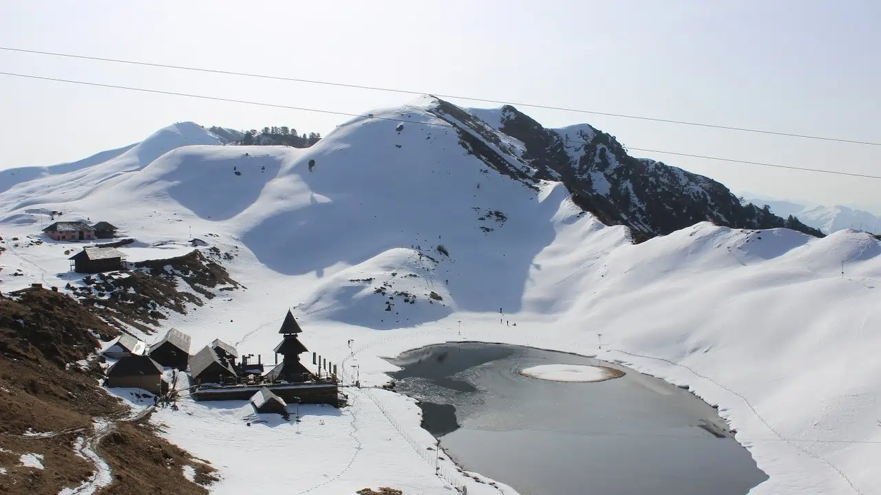 frozen Prashar Lake Trek, winter treks, Prashar Lake Trek